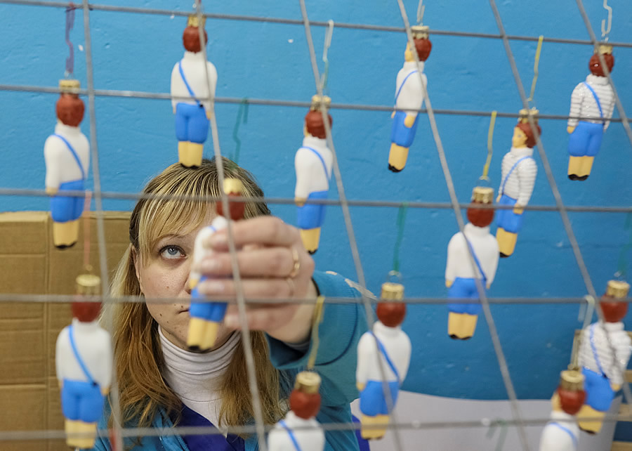 Teias de aranha na árvore